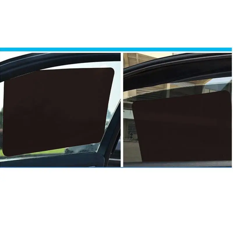 Автомобильные статические солнечные тени наклейки Набор все черные ПВХ авто