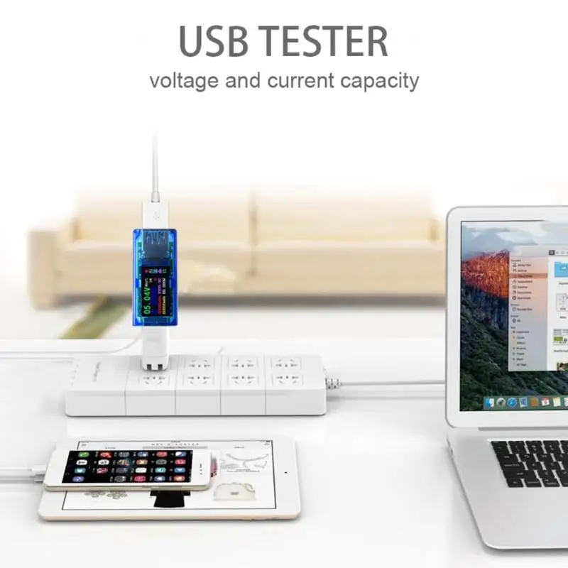 Тестер емкости напряжения тока USB 3 0 IPS тестер HD цветной экран Амперметр батарея