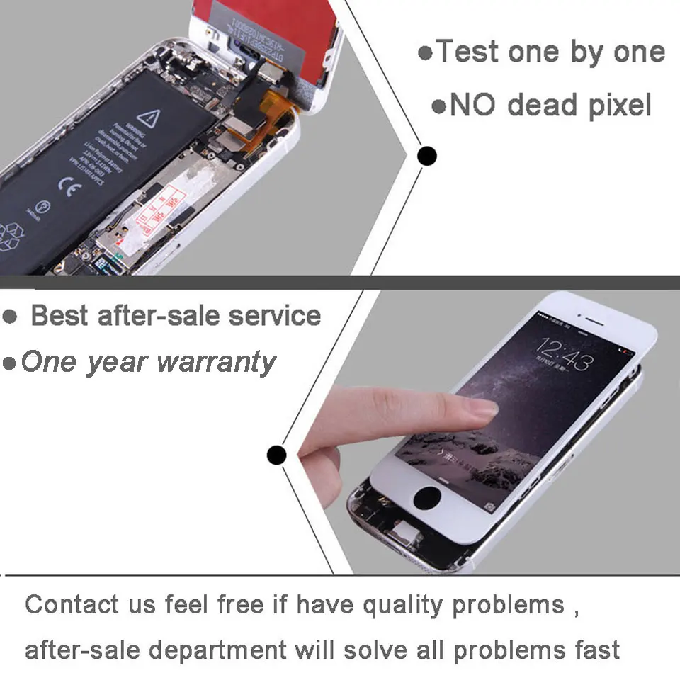 ЖК экран для iphone 6 6S plus дисплей с 3D сенсорным экраном дигитайзер сенсорный 5S
