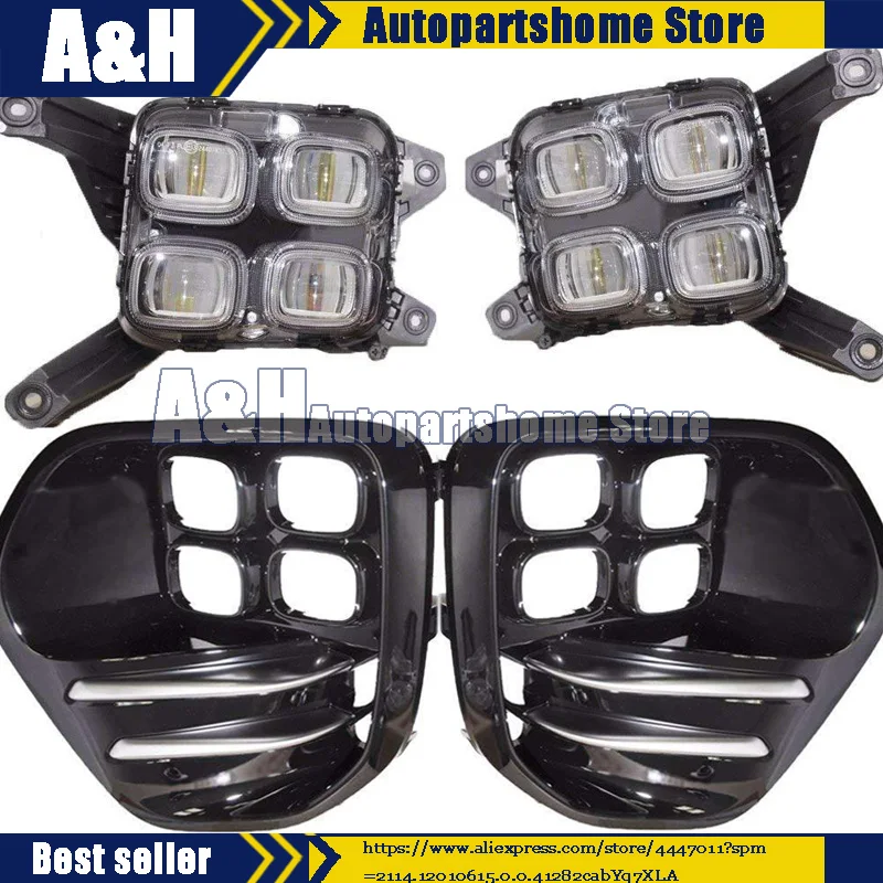 LED Daytime Running Light DRL Driving Fog Lamp 92201-D9100 92202-D9100 86521-D9300 86522-D9300 For Kia Sportage IV KX5 2016 2017 |
