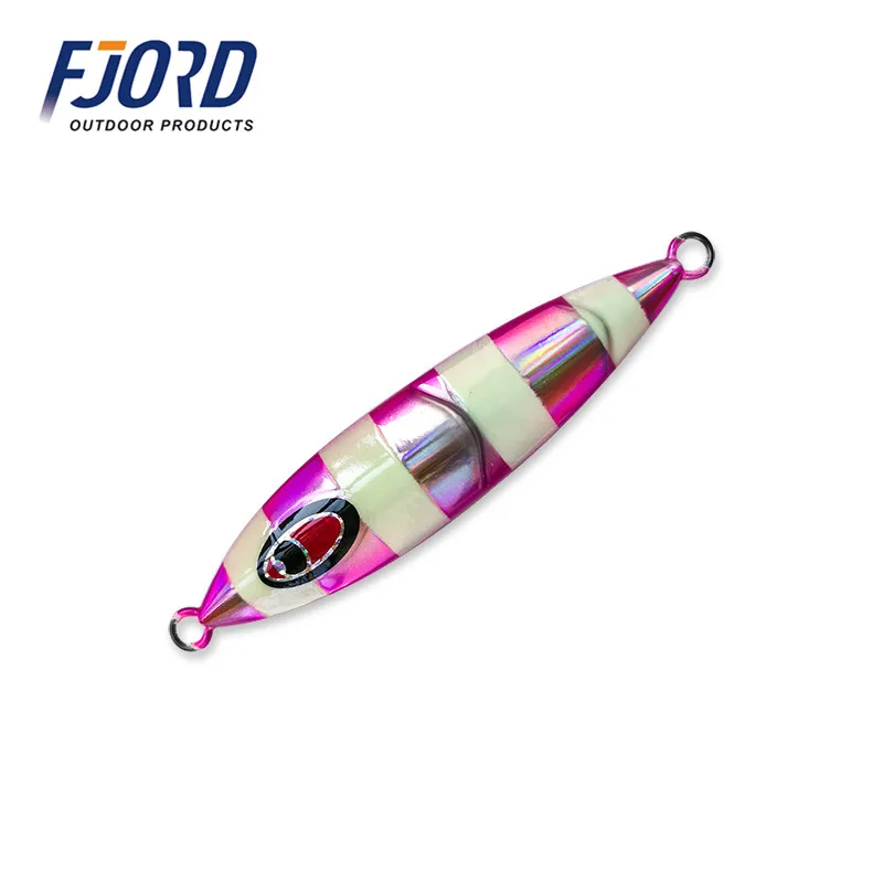 FJORD 5 шт. 80g100g120g150g200g Япония медленно тонет металлический джиг светящиеся приманки
