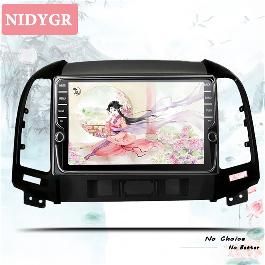 ANdroid 10.0 car dvd multimedia player For Hyundai Santa Fe 2005-2012 gps navigation radio 1080P tape recorder 4+64G Head unit