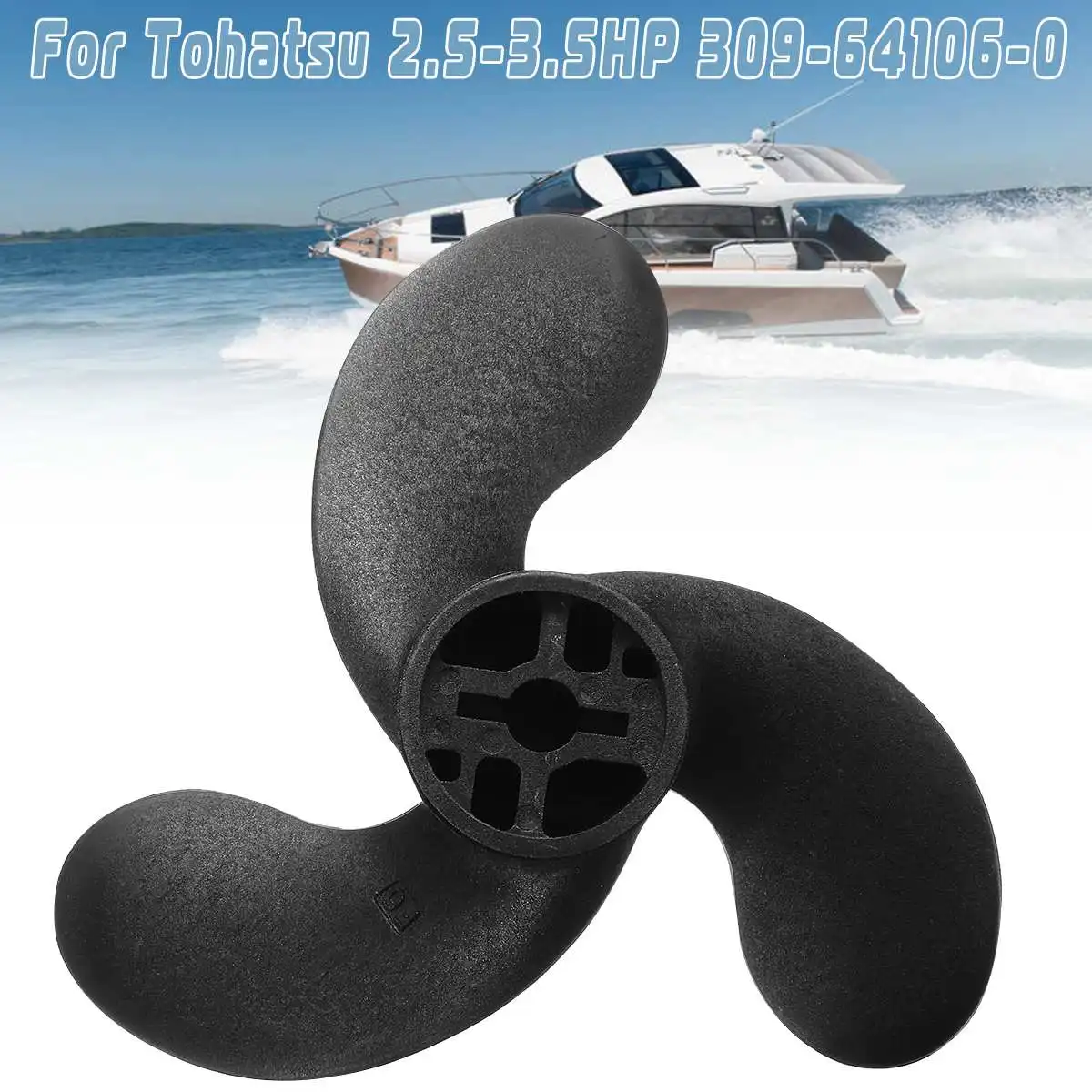 Пропеллер для лодок 309 64107 0 7 4x5 Nissan Tohatsu Evinrude Johnson 2 5 3.5HP 3 лопасти вращение R