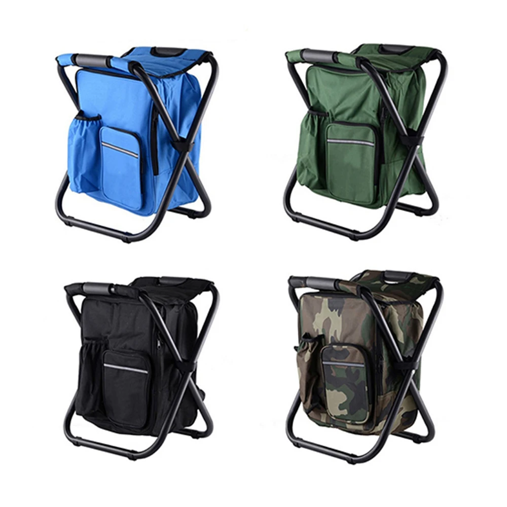 Нержавеющая сталь Портативный Multi Функция стул для рыбалки складной с лед