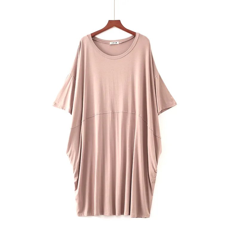 2019 Plus Size Summer Thin Nightdress For Women Modal Cotton Sleepwear Nightshirts Nightgowns Nightwear Sleepshirts | Женская одежда