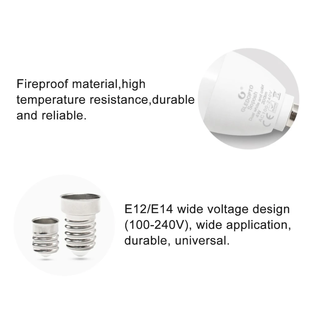 Zigbee ZLL лампы в форме свечи светодиодный светильник E14 E12 4 Вт RGBCCT RGBW/RGBWW CW Смарт