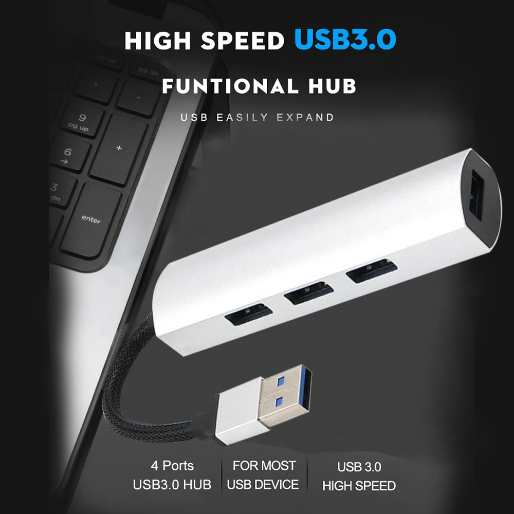 USB 3 0 usb хаб высокоскоростной 4 порта s USB3.0 Hub мультипортовый адаптер для интерфейса