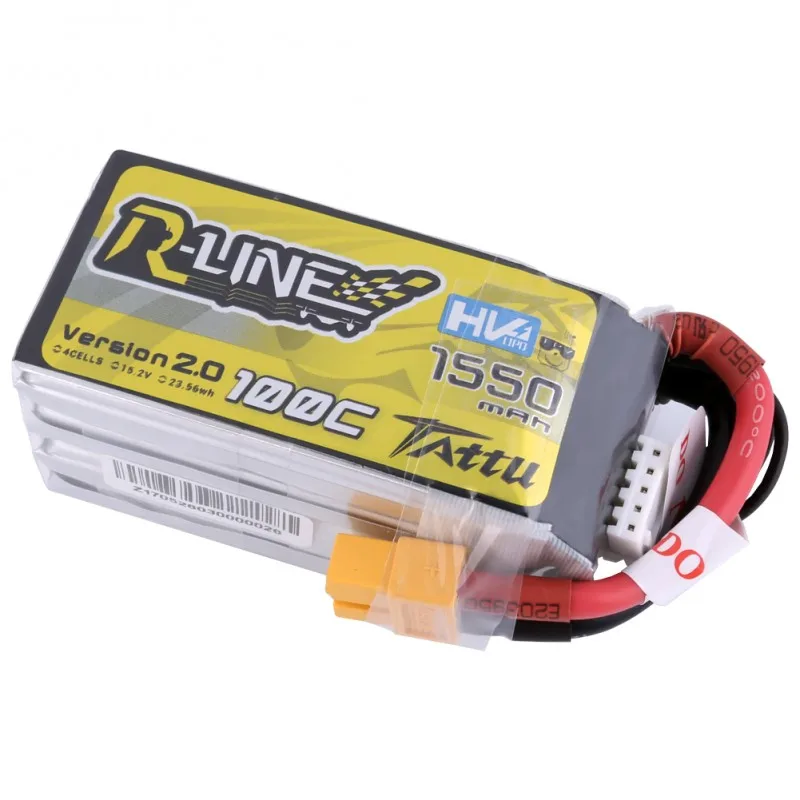 Tattu 1550 мАч 100C R line 2 0 Lipo 4S батареи 15 в HV Power XT60 Plug FPV Racing 250 Размер Дрон высокая