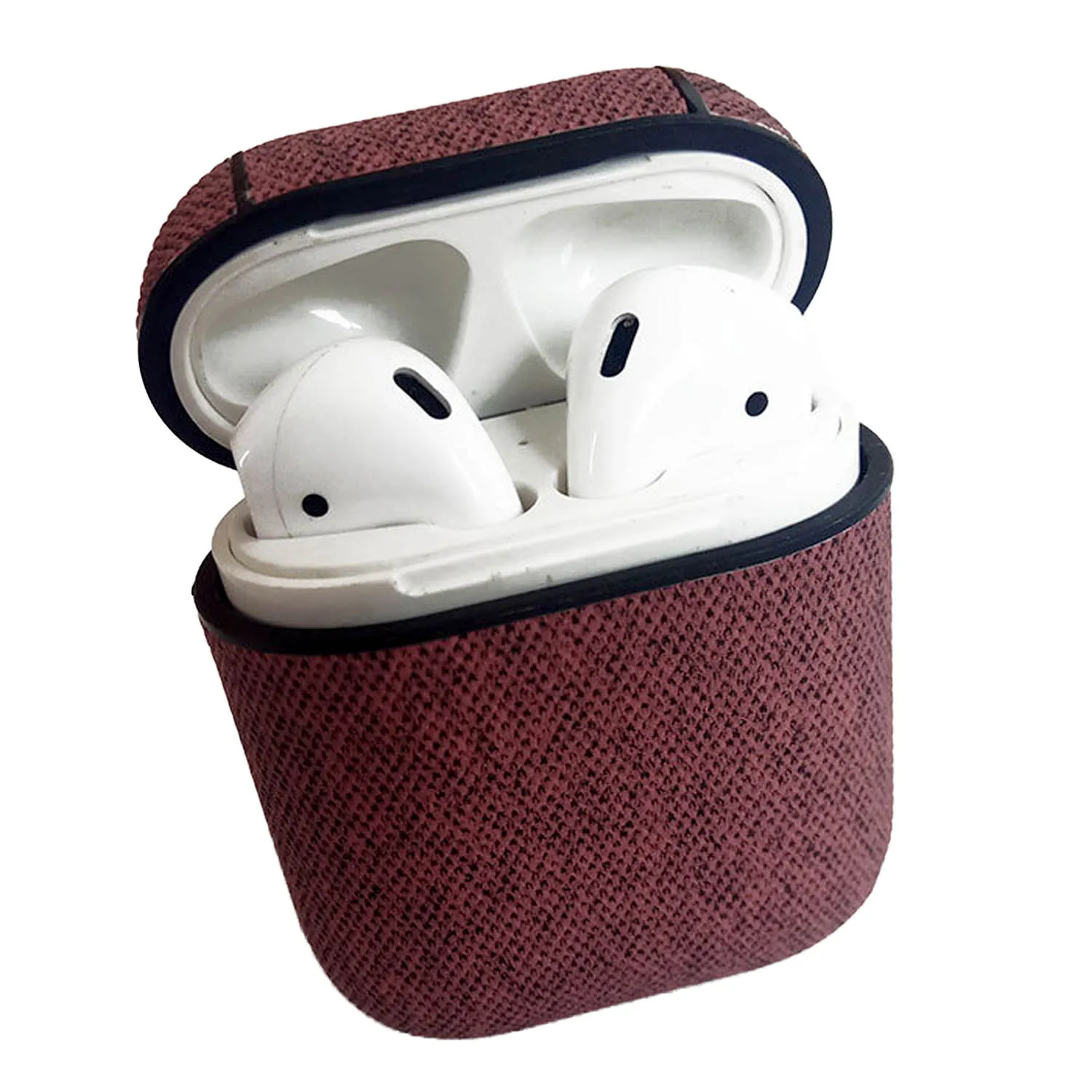 Besegad PU кожаный защитный чехол с карабином для Apple AirPods Air Pods TWS беспроводные Bluetooth