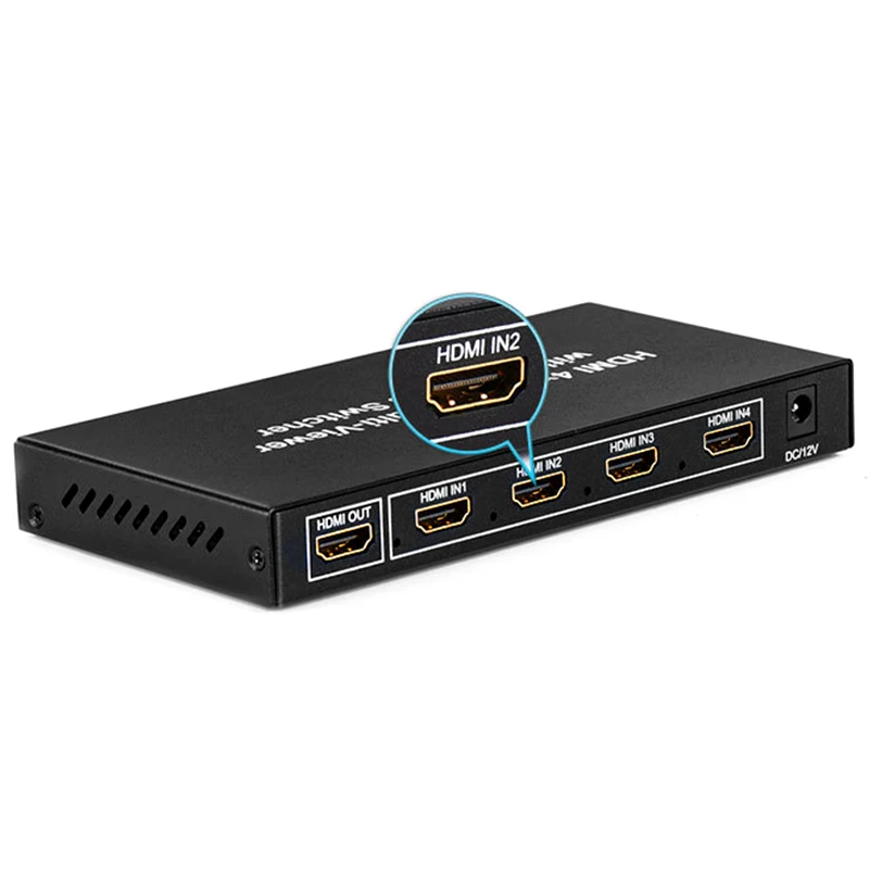 Hdmi 4 вход 1 Выход 1080P 60Hz Quad multi просмотра с бесшовным переключателем и пультом