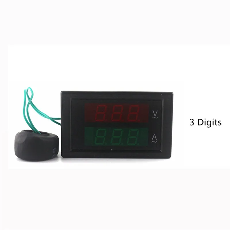 

DANIU DL69-2042 3-Digit Dual Display Current Voltmeter AC 80-300V 0-100A Led Volt Amp Meter Voltage Current Meter