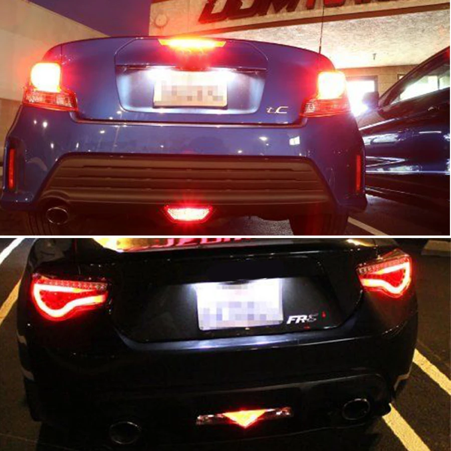 

F1 12LED Rear Tail Brake Stop Light 12V Red Lens Lamp Racing style Triangle for Cars Pickups Trucks SUV