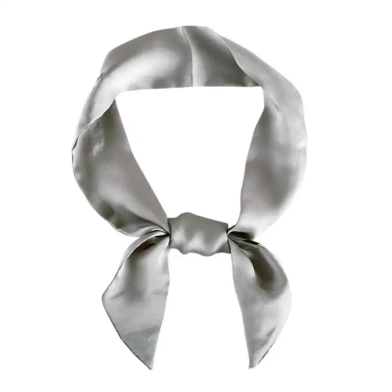 Fashion Women Solid Chiffon Scarf Letter Print Collar Scarves Casual Decor Gift 90*5cm |