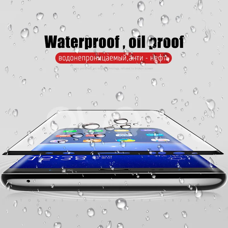 8D защита для экрана Samsung Galaxy S9 S8 A6 A8 Plus A750 A7 2018 S7 Edge защитный чехол из закаленного