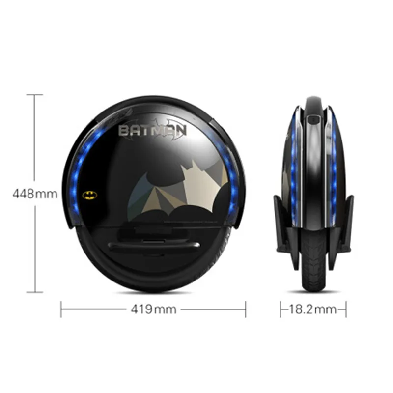 Ninebot One S2 моноцикл с Бэтменом самобалансирующийся скутер 500 Вт 30 км умный