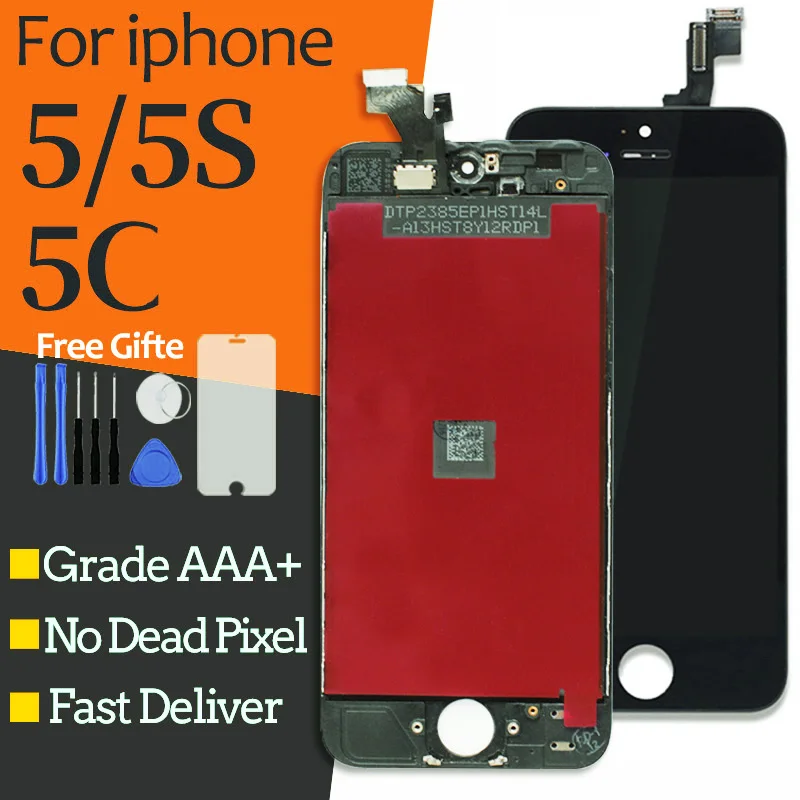 Класс AAAA + для Iphone 5 5C 5S ЖК-сенсорный экран дигитайзер замена сборка ЖК-дисплей
