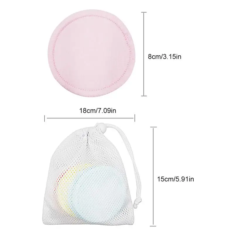 

99.9% Cotton Makeup Remover Pad Washable Reusable Facial Cleansing Pad