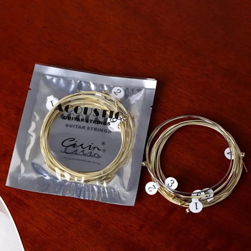 New Universal Acoustic Guitar String For Brass Hexagonal Steel Core Strings for Musical Instruments Mental | Спорт и развлечения