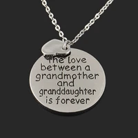 hot sale the love between a grandmother and granddaughter is necklace forever