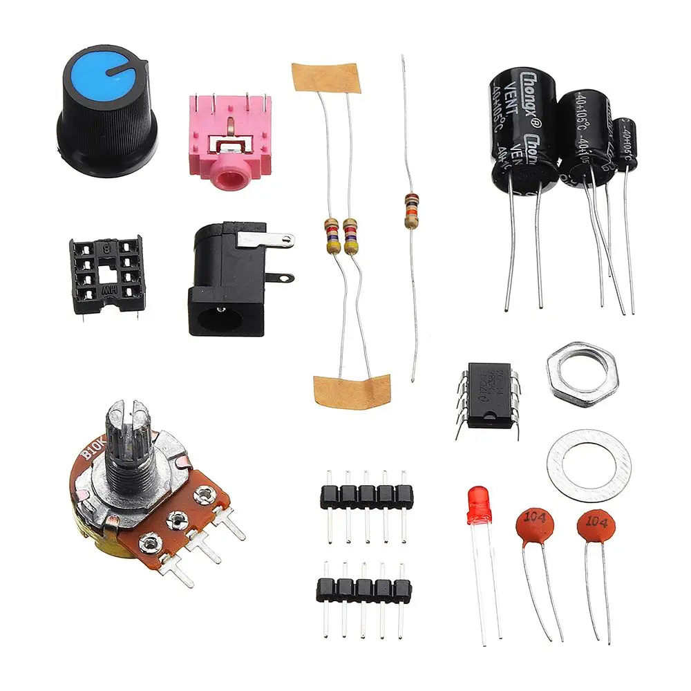 LEORY DIY LM386 ультра мини Мощность Плата усилителя комплект низкая потребление 3 ~ 12