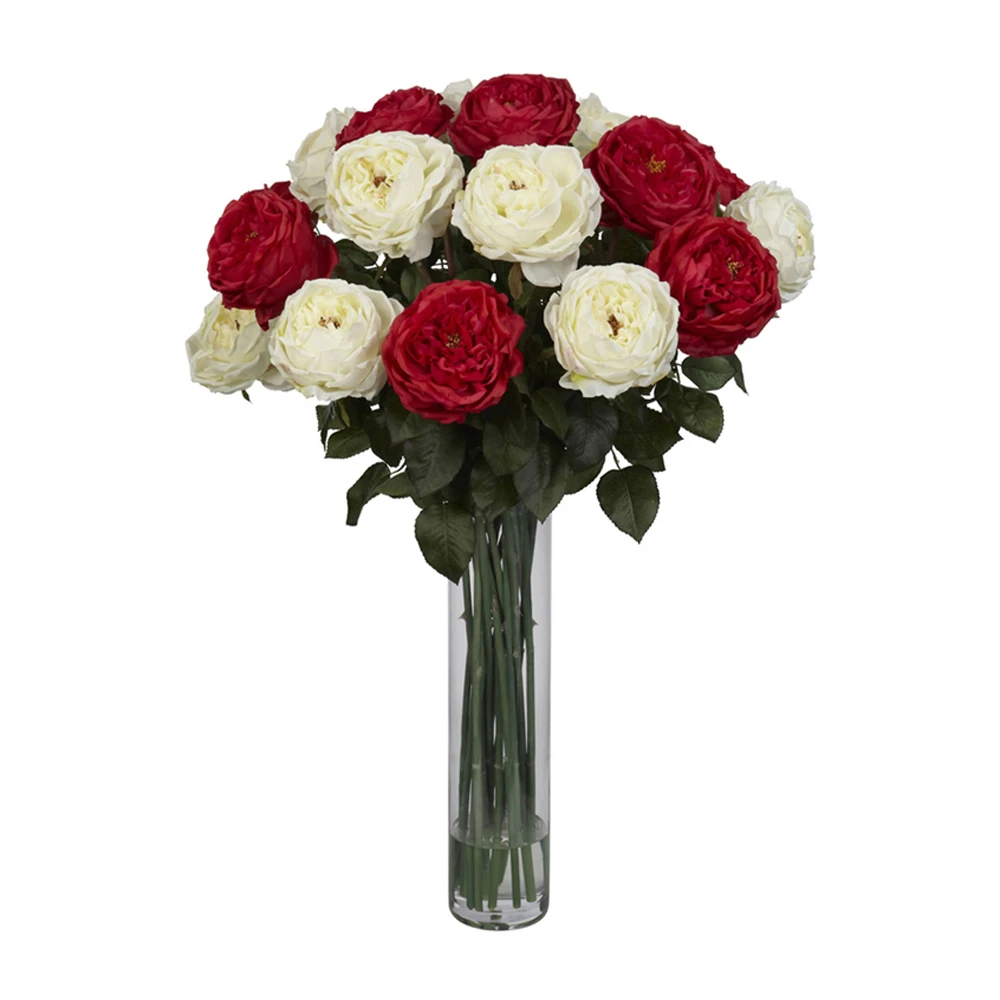 Почти натуральный интересные розы композиция из шелковых цветов|Искусственные