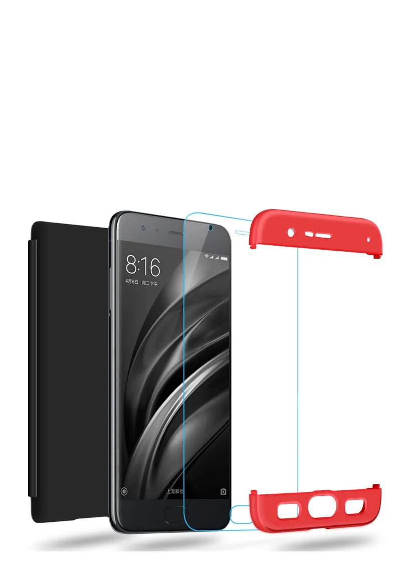 

Xiaomi Mi Note 3 Full Cover Case 360 Degree Full Protection Back Cover Hard Case For Xiaomi Mi Note3 + Glass Film