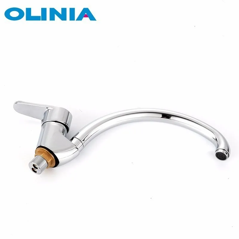 Olinia элегантный кран для раковины с одной ручкой хромированный полированный