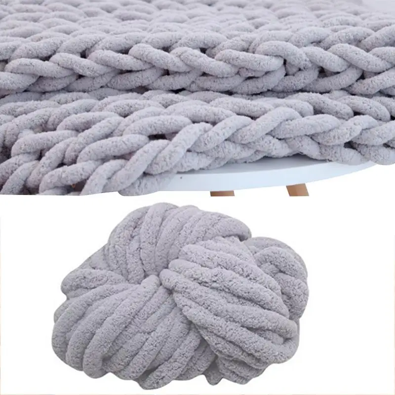 

DIY Chenille Wool Yarn Coarse Wool Blanket Ice Strips Thickened Chenille Handmade Blanket Yarn