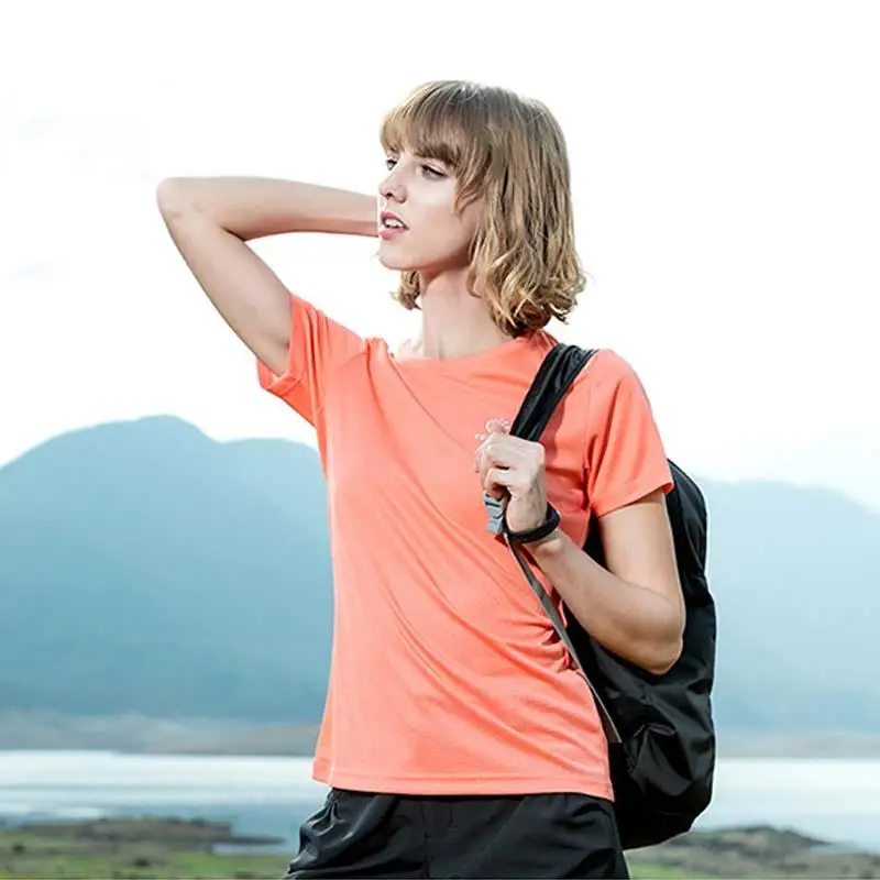 Summer Quick Dry Women T Shirts Outdoor Sport Tops Elastic Thin Hiking Climbing Mountain Tees Breathable Running | Спорт и