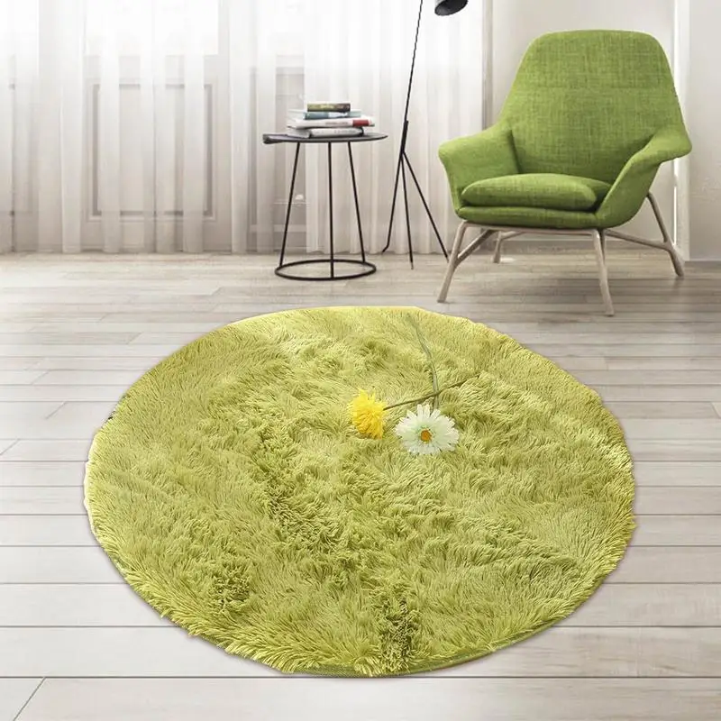 60/80/100/120/140cm Round Carpet For Living Room Bedroom Computer Yoga Mat Swinging Stage Seat | Дом и сад