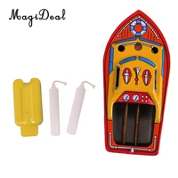 1pc classic iron candle powered steam boat tin toy european water pool toy floating pop pop boat toy children birthday gift