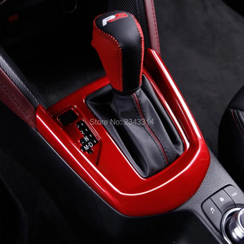 Для Mazda 2/Mazda 2 Demio 2016 2017 2018 ABS интерьерная красная крышка переключения передач ручка