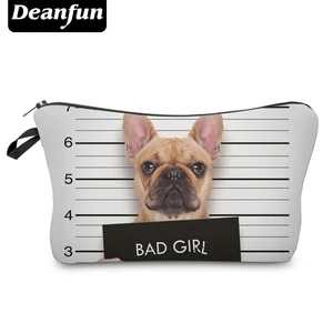 Косметичка Deanfun с 3D принтом для женщин, органайзер для косметики для Мопсов, Несессер для путешествий, 50903