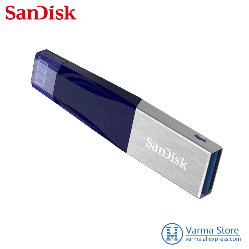 SanDisk 64 GB 128 Lightning USB3.0 Apple USB флеш накопитель iXpand скорость чтения 90 МБ/с.