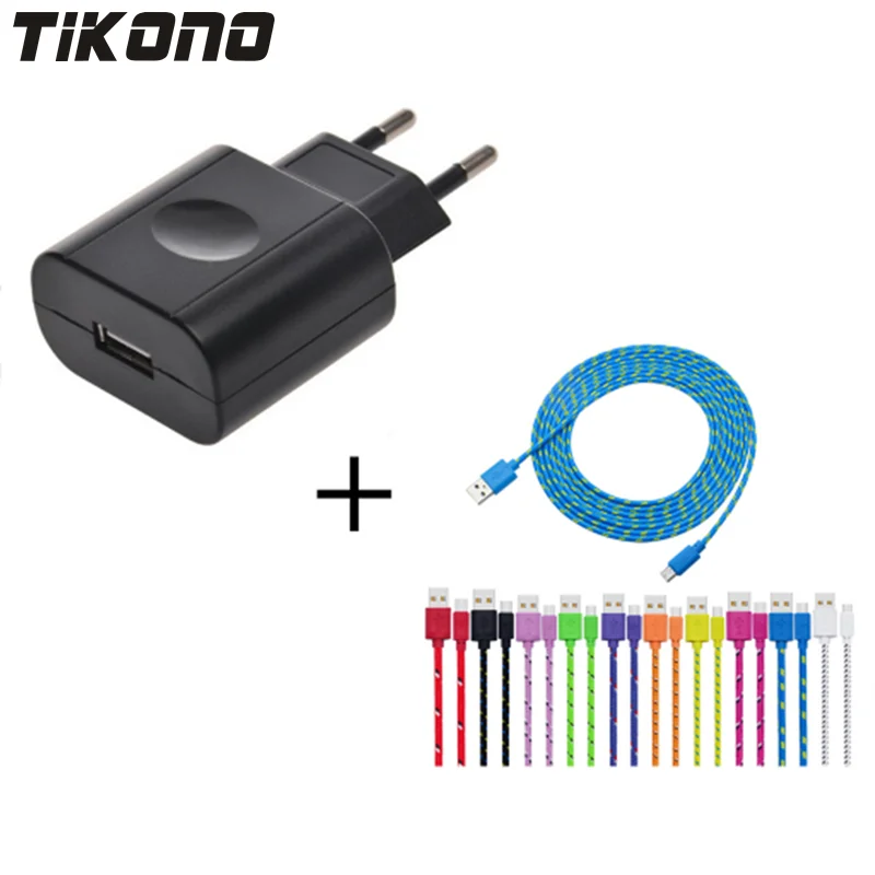 Портативное USB зарядное устройство EU адаптер для мобильного телефона настенное +