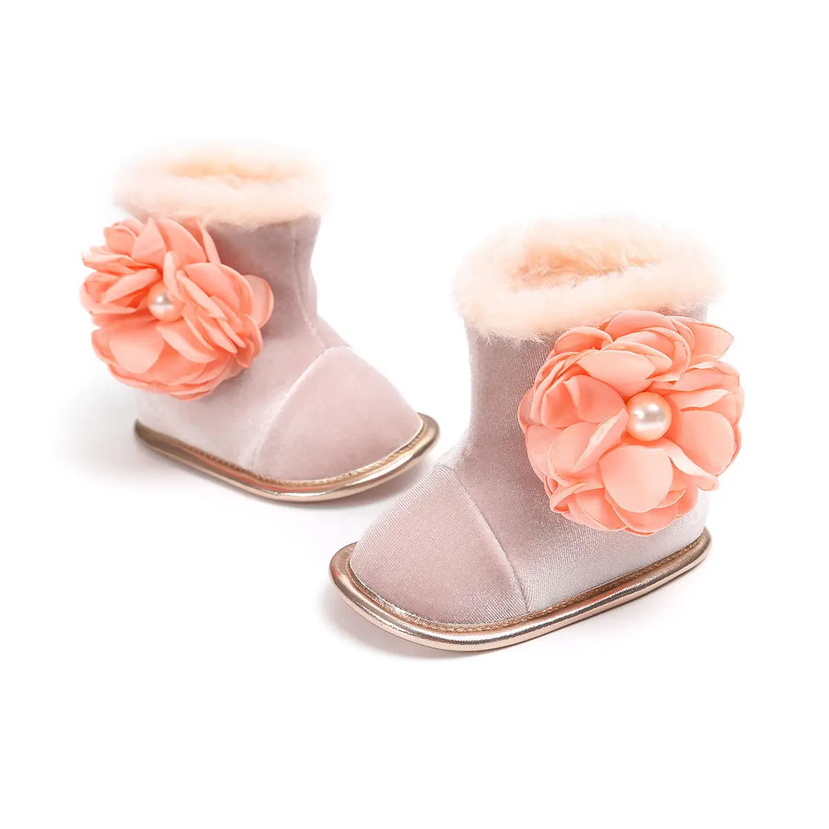 AU Stock Toddler Kids Baby Girl Antislip Snow Boots Soft Sole Crib Shoes 0-18M | Мать и ребенок