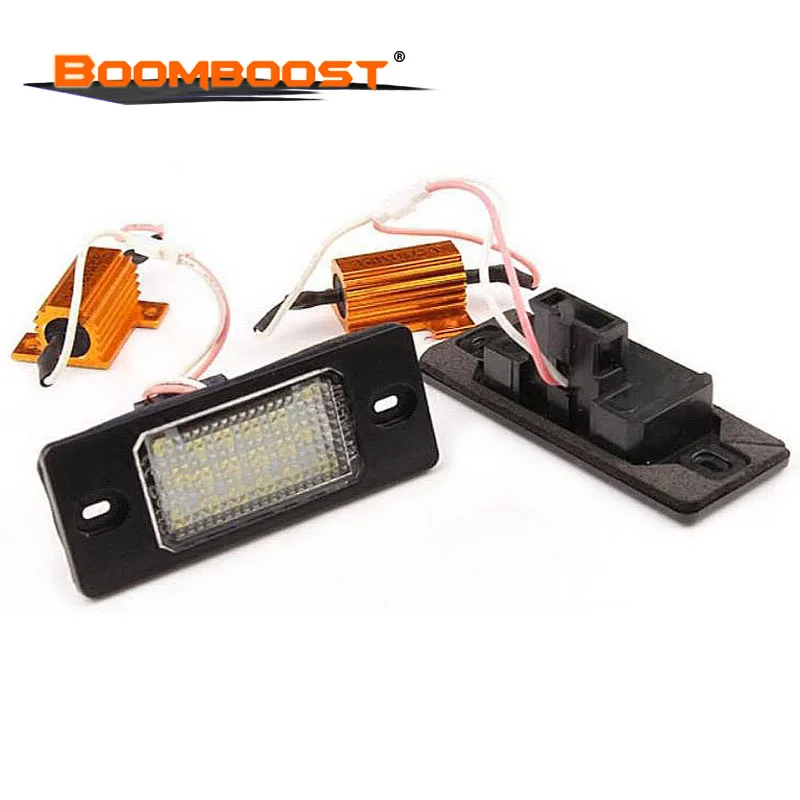 18Leds License Plate Lights Number Light For Porsche Cayenne 2PCS VW Touareg/Passat/Golf 5 5D touring SMD3528 | Автомобили и