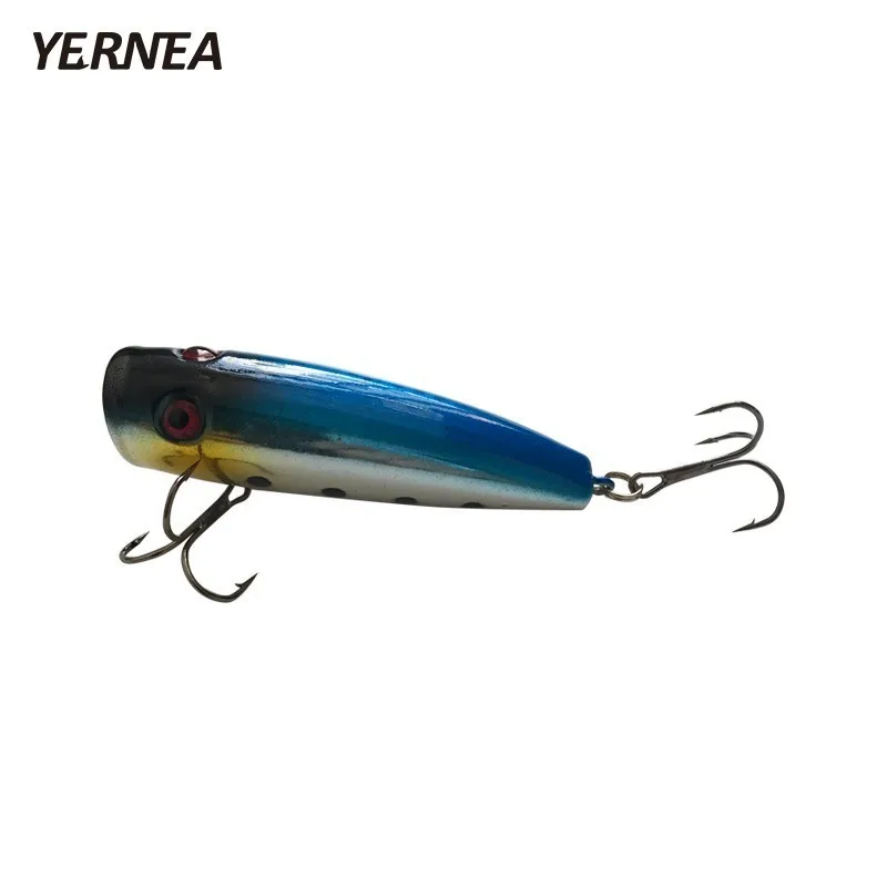 

Yernea 1Pcs 7cm 10g Popper Fishing Lure 5 Colors Wobbler Hard Bait Treble Hooks Carp Fishing Isca Artificial Lures Pesca Fishing