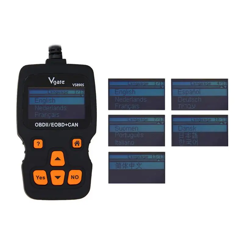 Считыватель кодов VS890S автомобильный диагностический сканер OBD2 CAN считыватель
