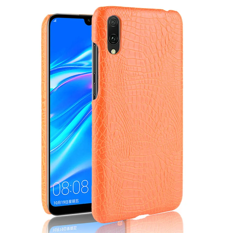 

Huawei Y7 Pro 2019 Case Crocodile Grain High Quality PC Back Cover Hard Case for Huawei y7Pro 2019 DUB-LX1 DUB-LX2 DUB LX2 Cover