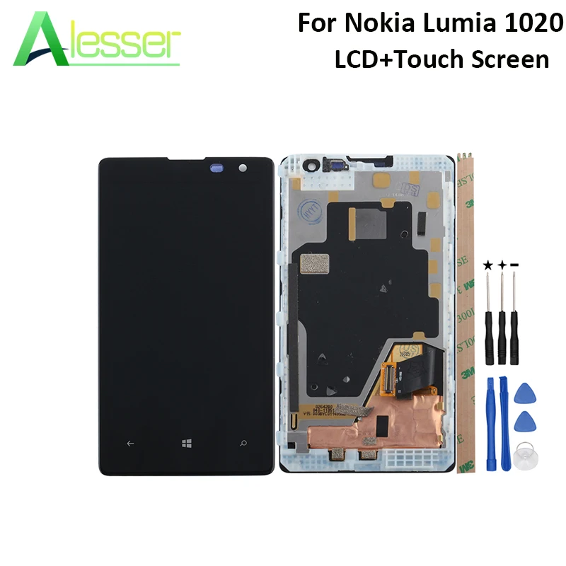 ЖК дисплей Alesser для Nokia Lumia 1020 сенсорный экран + рамка сменный дигитайзер в сборе