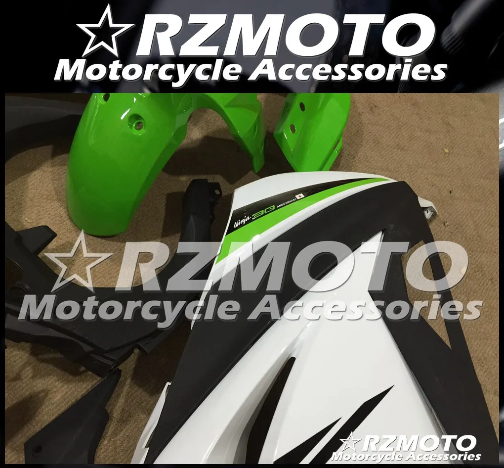 ABS обтекатель кузова комплект пригодный для Kawasaki Ninja300R 13 14 15 16 17 Ninja250R EX250 EX300 2013 2014