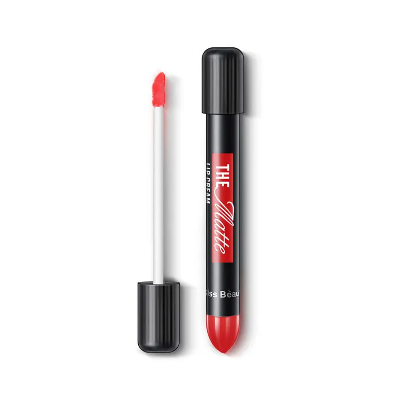 KISSBEAUTY Matte Lipgloss Long Lasting 24 Hour Waterproof Moisturizer Women Fashion Lipstick Cosmetic 12 Color Wholesale | Красота и