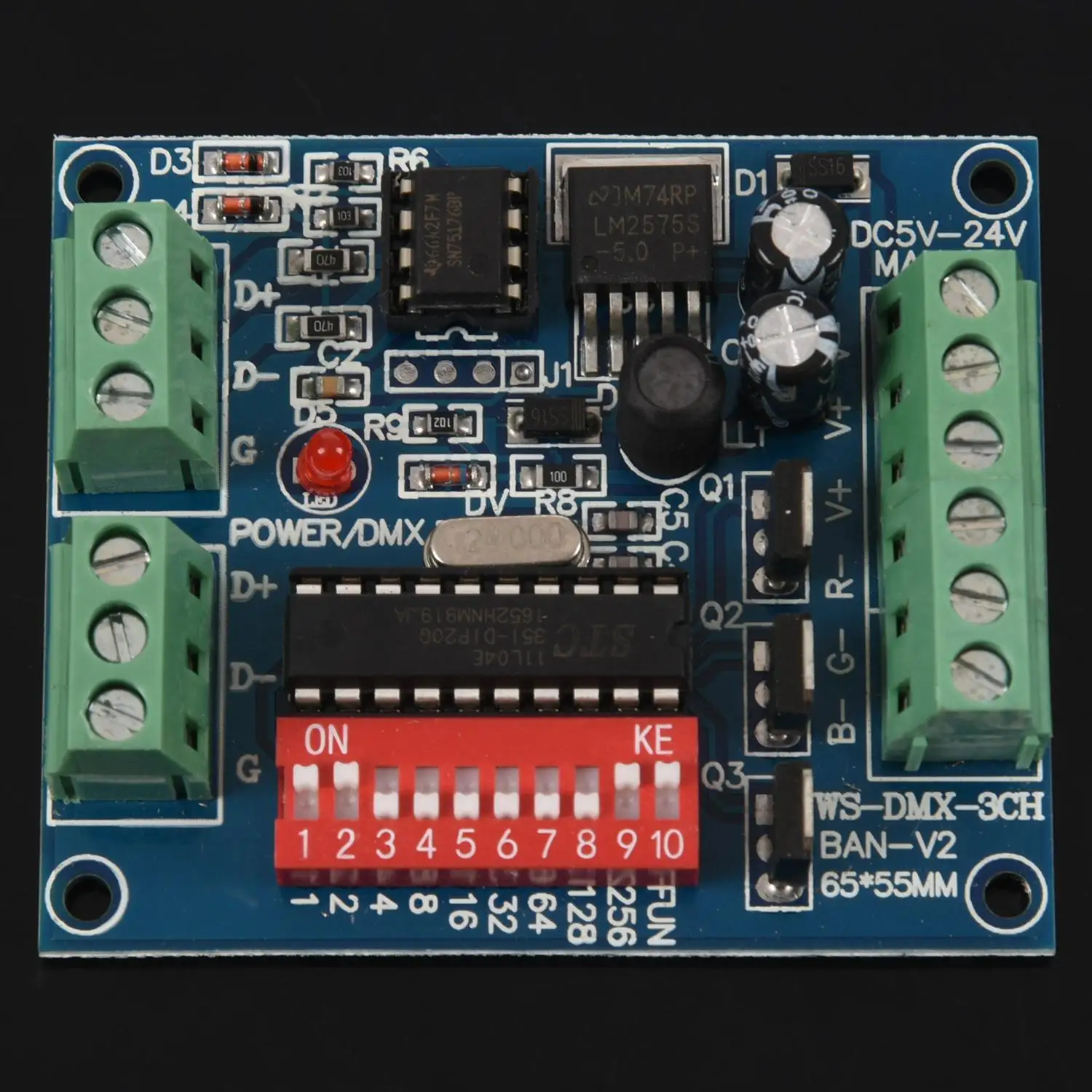 3 Channel DMX512 Controller Driver DMX Decoder 15A For RGB Led | Лампы и освещение