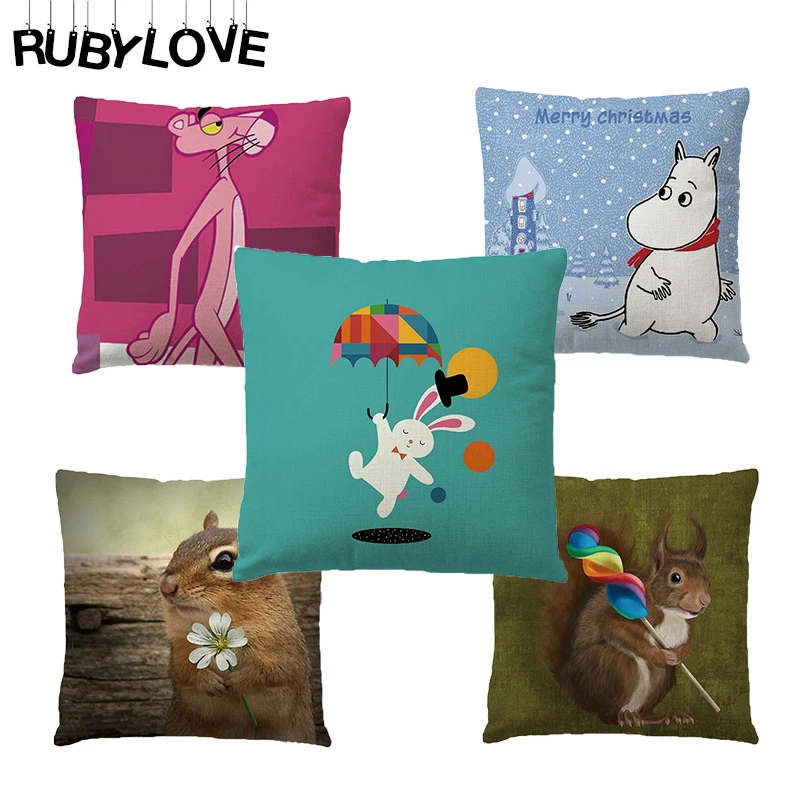 ROBYLOVE Подушка держатель мультфильм маленькие Животные узоры поясничная подушка