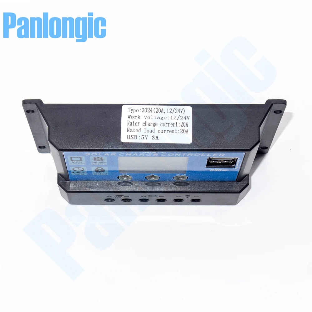 PWM 30A контроллер солнечного заряда 12В 24В ЖК дисплей двойной USB Солнечная Панель