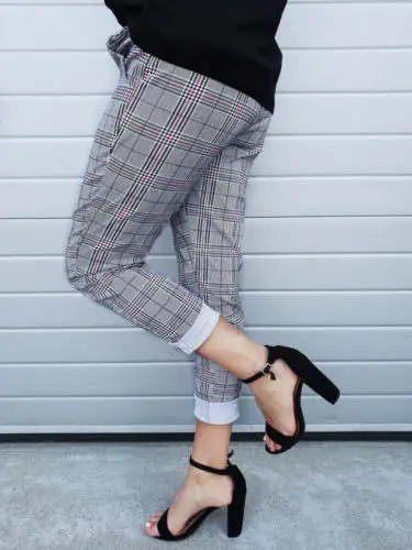 Women Cargo Pants High Waist Jogger Skinny Trousers Side Pockets Sweatpants USA | Женская одежда