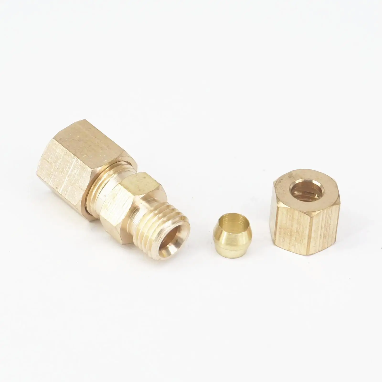 Подходит для 3/16 &quotx 1/4&quot труба OD прямое сжатие соединение латунный фитинг