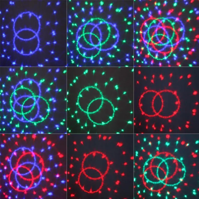 9 цветов 27 Вт хрустальный магический шар Светодиодная сценическая лампа 21 режим