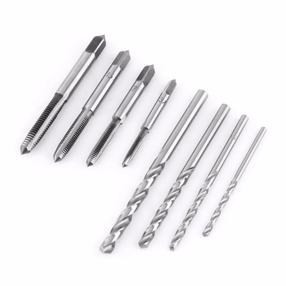 9 шт./компл. T тип машины ручные краны с винтовой резьбой Reamer M3/M4/M5/M6 набор крана 4 шт.